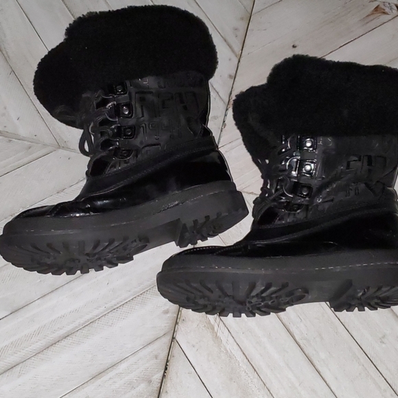 Coach Size 5 B Black Duck Boot Waterproof - Picture 3 of 8